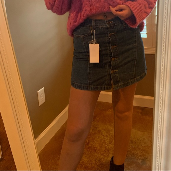 NWT Pink Lily Boutique Denim Skirt - Picture 7 of 7